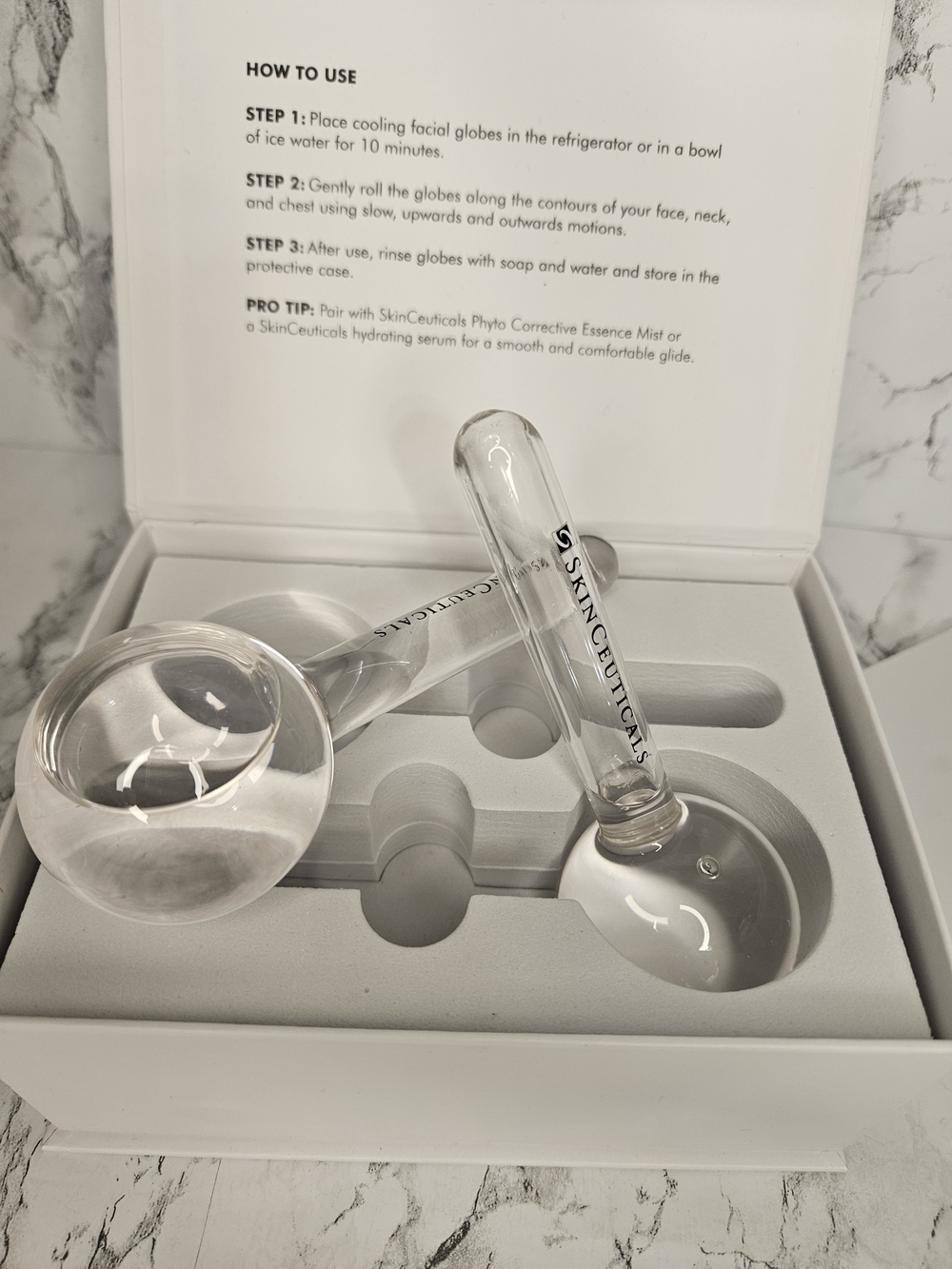 SkinCeuticals Cooling Facial Globes - Clear Glass